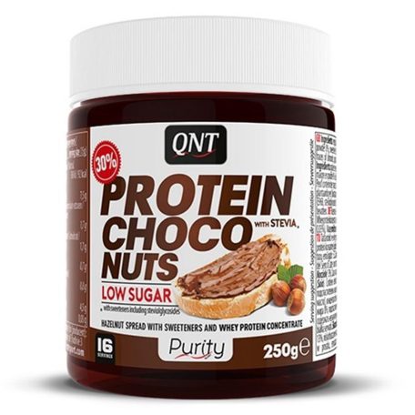 QNT Protein Choco Nut mogyoróvaj - 250g csökkentett szénhidrát tartalmú mogyorókrém