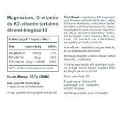 Vitaking MagneTrio [Mg+K2+D3] 30 kapszula