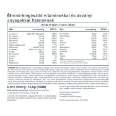Vitaking Mega Vitamin Tiniknek 90 tabletta