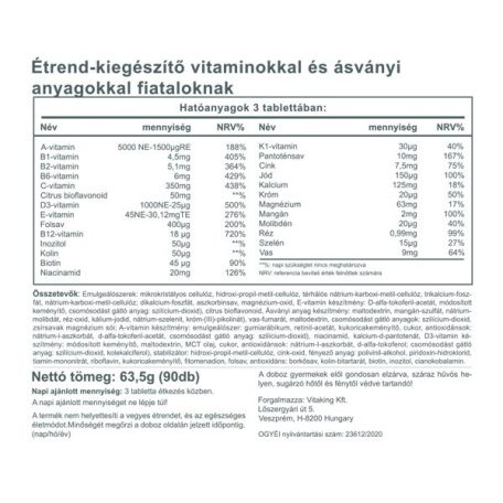 Vitaking Mega Vitamin Tiniknek 90 tabletta