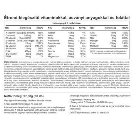 Vitaking 9 Hónap Multivitamin 60 tabletta