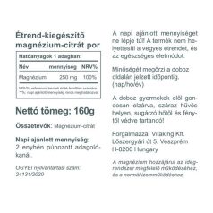 Vitaking Magnézium Citrát por 160g