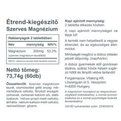 Vitaking Magnezium Taurat 100mg 60 tabletta