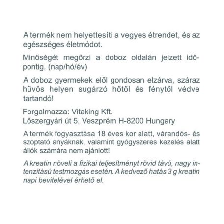 Vitaking Creatine por 250g