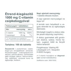 Vitaking C-1000mg 100 tabletta
