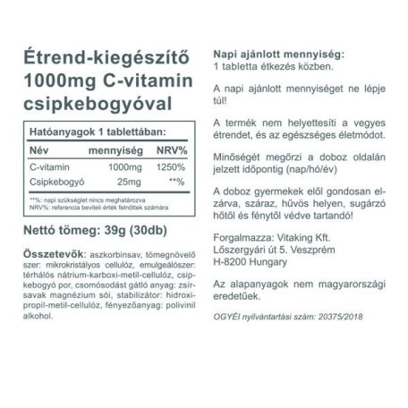 Vitaking C-1000mg 30 tabletta