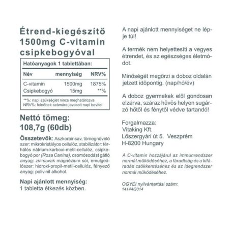 Vitaking C-1500mg 60 tabletta