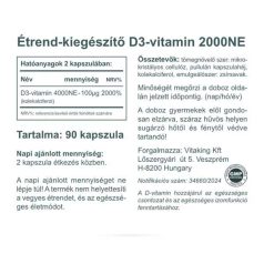 Vitaking D3-vitamin 2000NE 90 kapszula