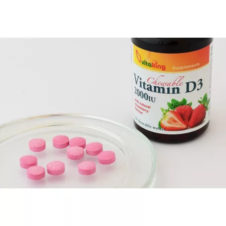 Vitaking D3-vitamin 2000NE 90 rágótabletta