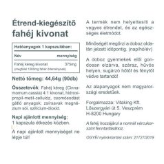 Vitaking Fahéj kéreg 375mg 90 kapszula