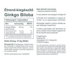 Vitaking Ginkgo Biloba 60mg 90 kapszula