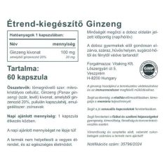 Vitaking Ginzeng kivonat 100mg 60 kapszula