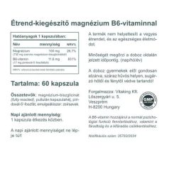 Vitaking Magnézium Biszglicinát+B6 (P5P) 60 kapszula