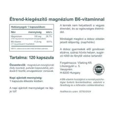 Vitaking Magnézium Biszglicinát+B6 (P5P) 120 kapszula