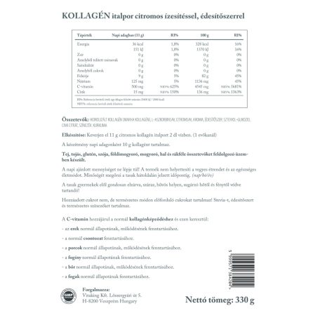 Vitaking Kollagén Citrom 330g