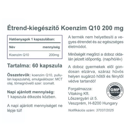 Vitaking Q10 200mg 60 kapszula