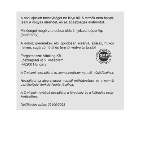 Vitaking Instant Supreme C-vitamin 400g Sárkánygyümölcs íz