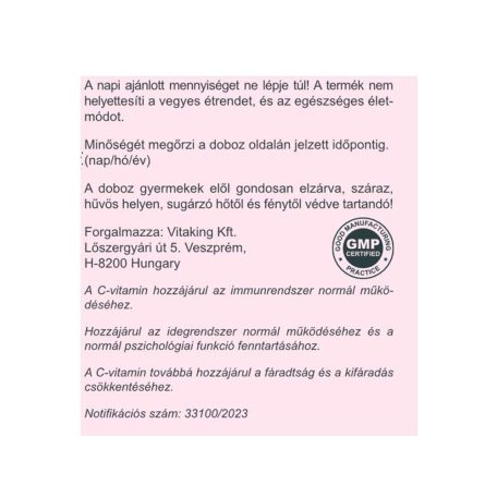 Vitaking Instant Supreme C-vitamin 150g Sárkánygyümölcs íz